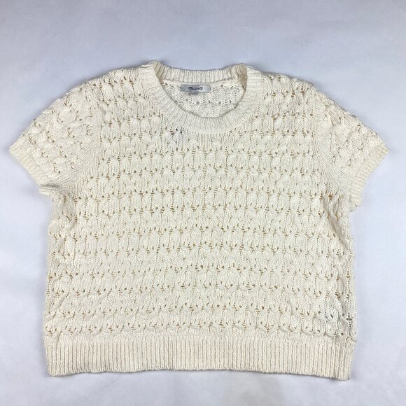 NWT Madewell Carrington Sweater Tee Women's Size Small Cream - Picture 3 of 12